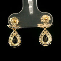 2.64 Ct Pear Sapphire 14K Gold Earrings