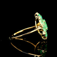 2.48 Ct Oval Emerald 14K Gold Ring