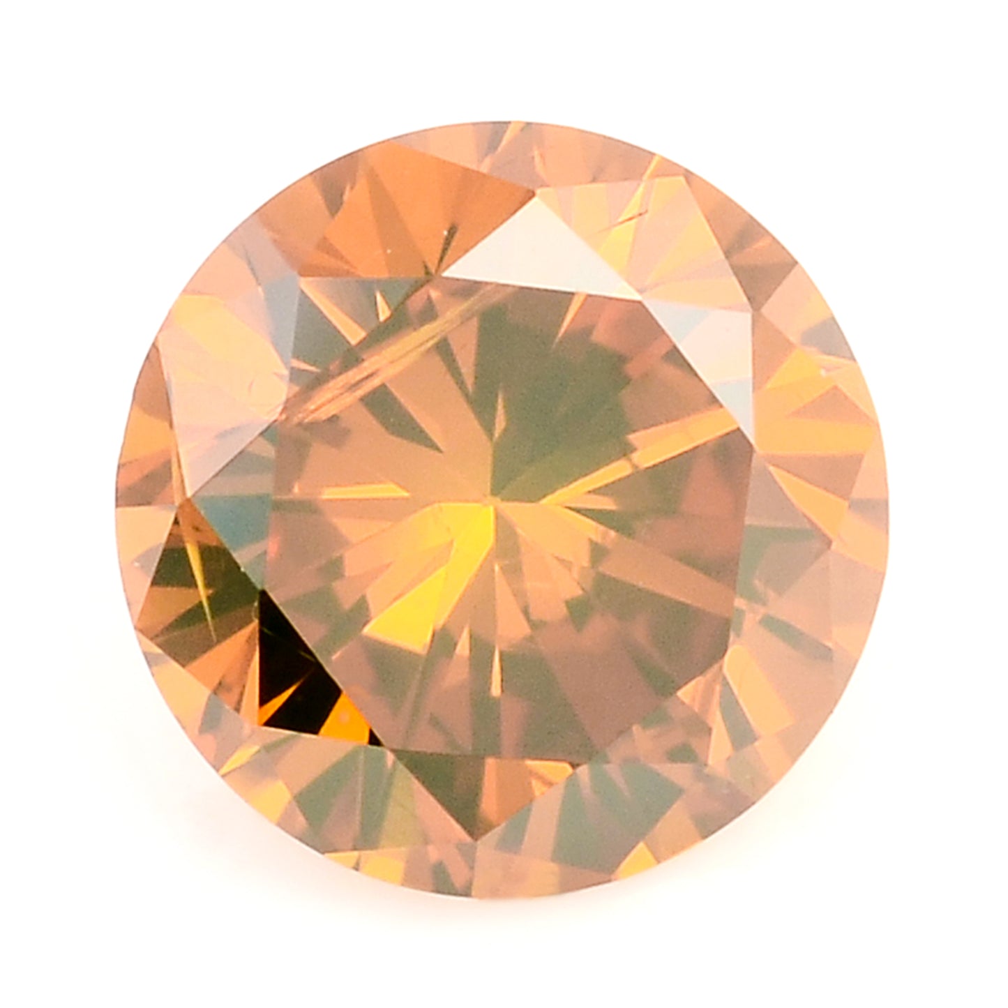 0.28 Red Diamond Round Loose Gemstone