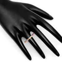 0.75 Ct Round Natural Tourmaline 14K Gold Ring