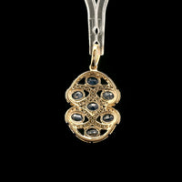 2.20 Ct Oval Sapphire 14K Gold Pendant