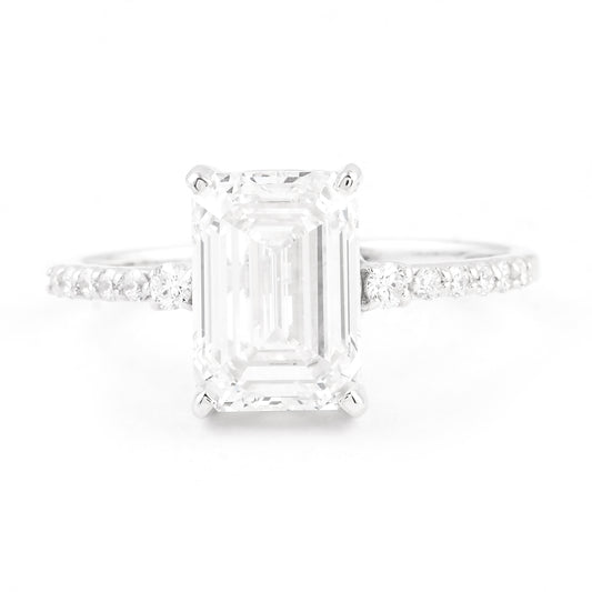 2.90 Carats Lab Grown Diamond 14K Gold Ring