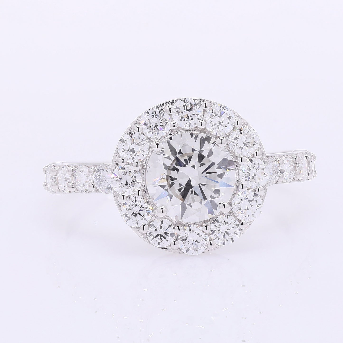 2.06 Carats Lab Grown Diamond 14K Gold Ring