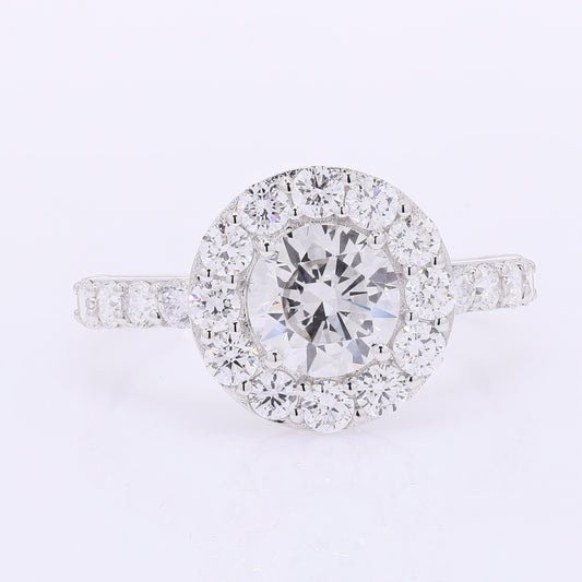 2.06 Carats Lab Grown Diamond 14K Gold Ring