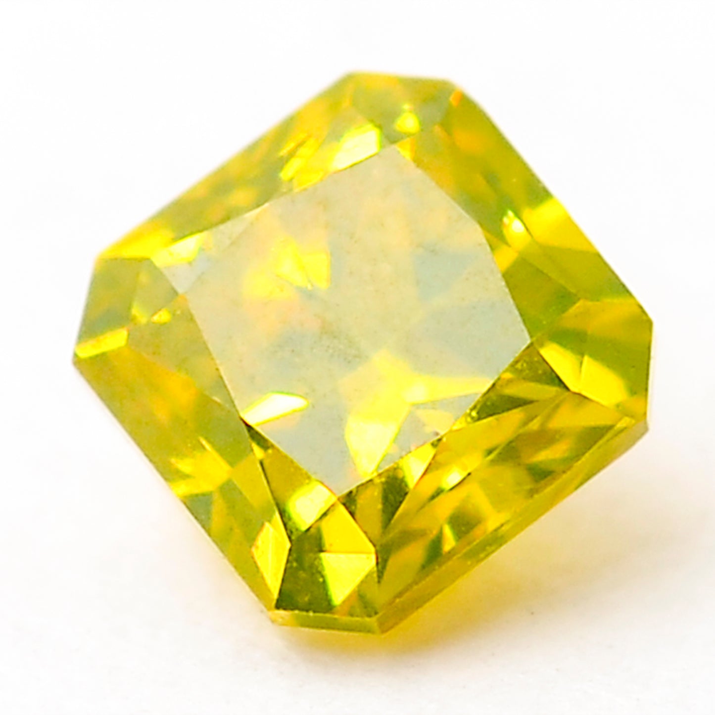 0.26 Yellow Diamond Octagon Loose Diamond