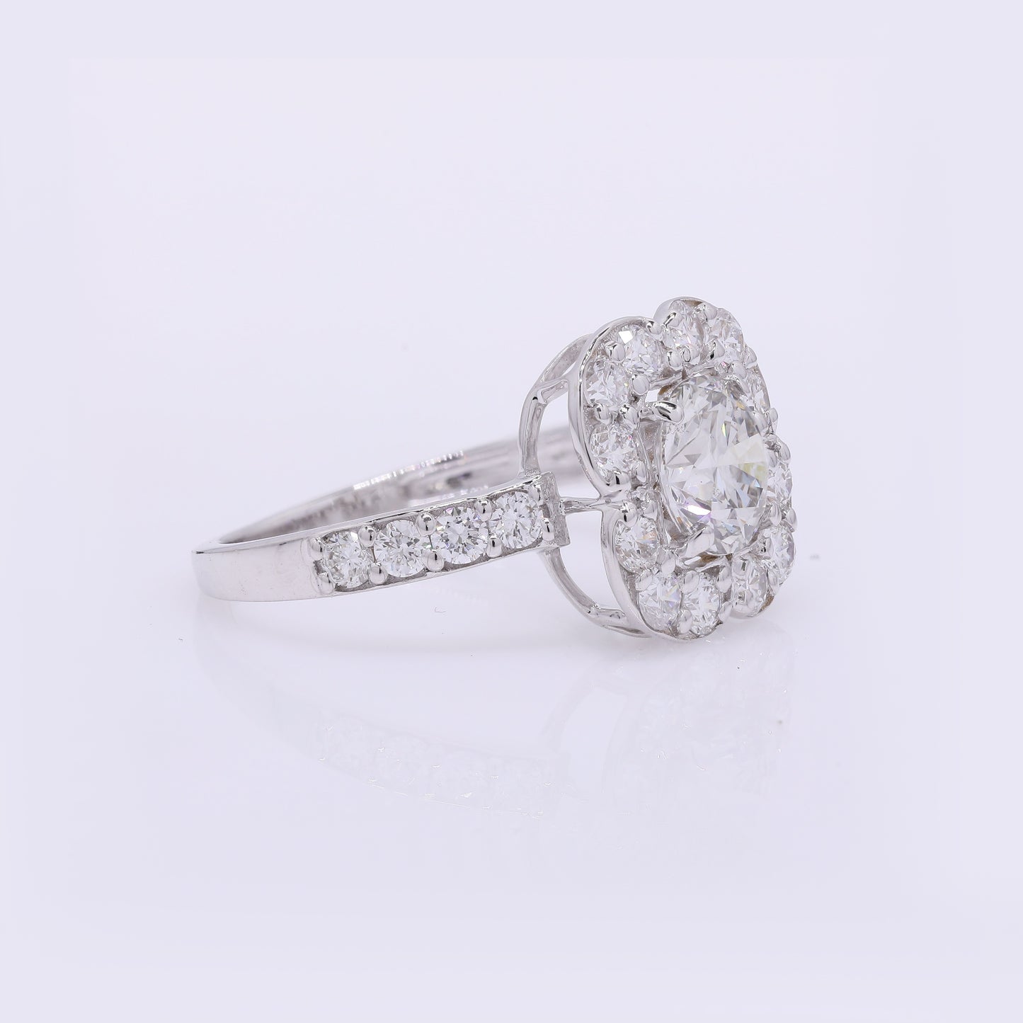 2.08 Carats Lab Grown Diamond 14K Gold Ring