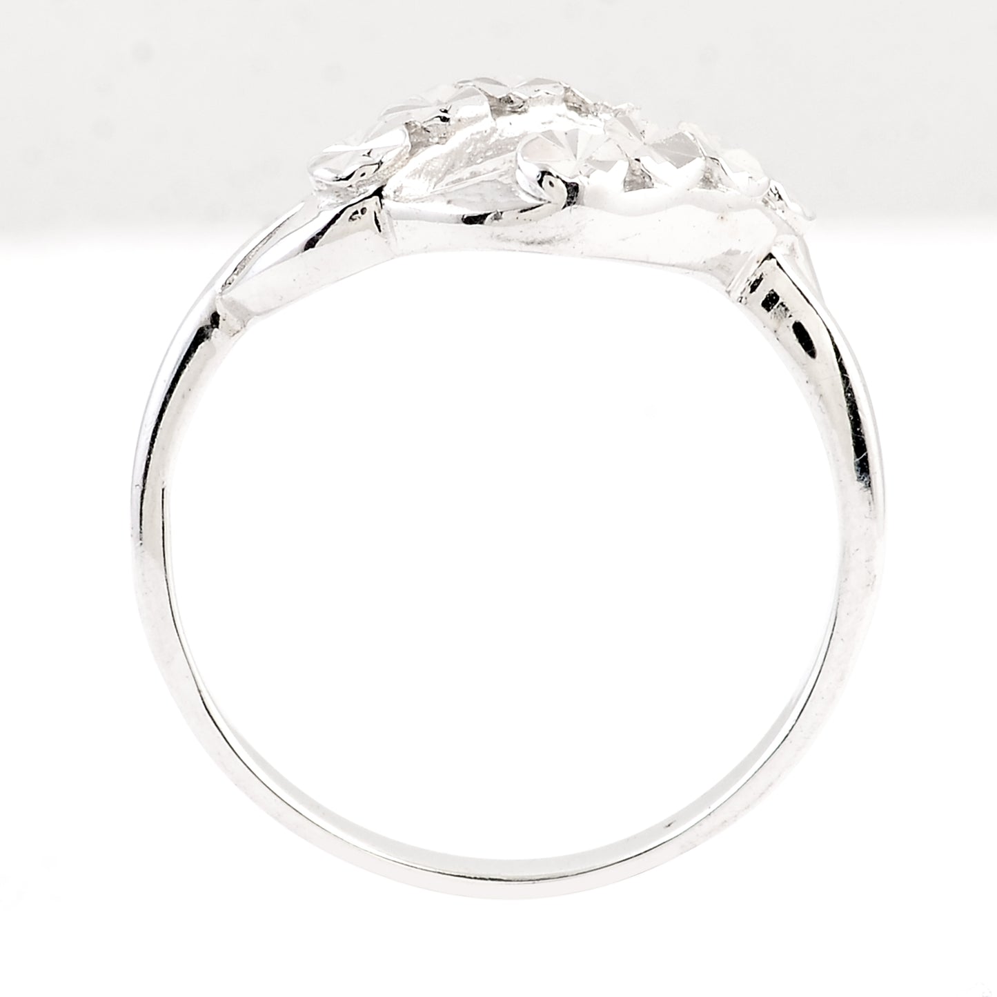 0.00 Ct Plain 925 Sterling Silver Ring