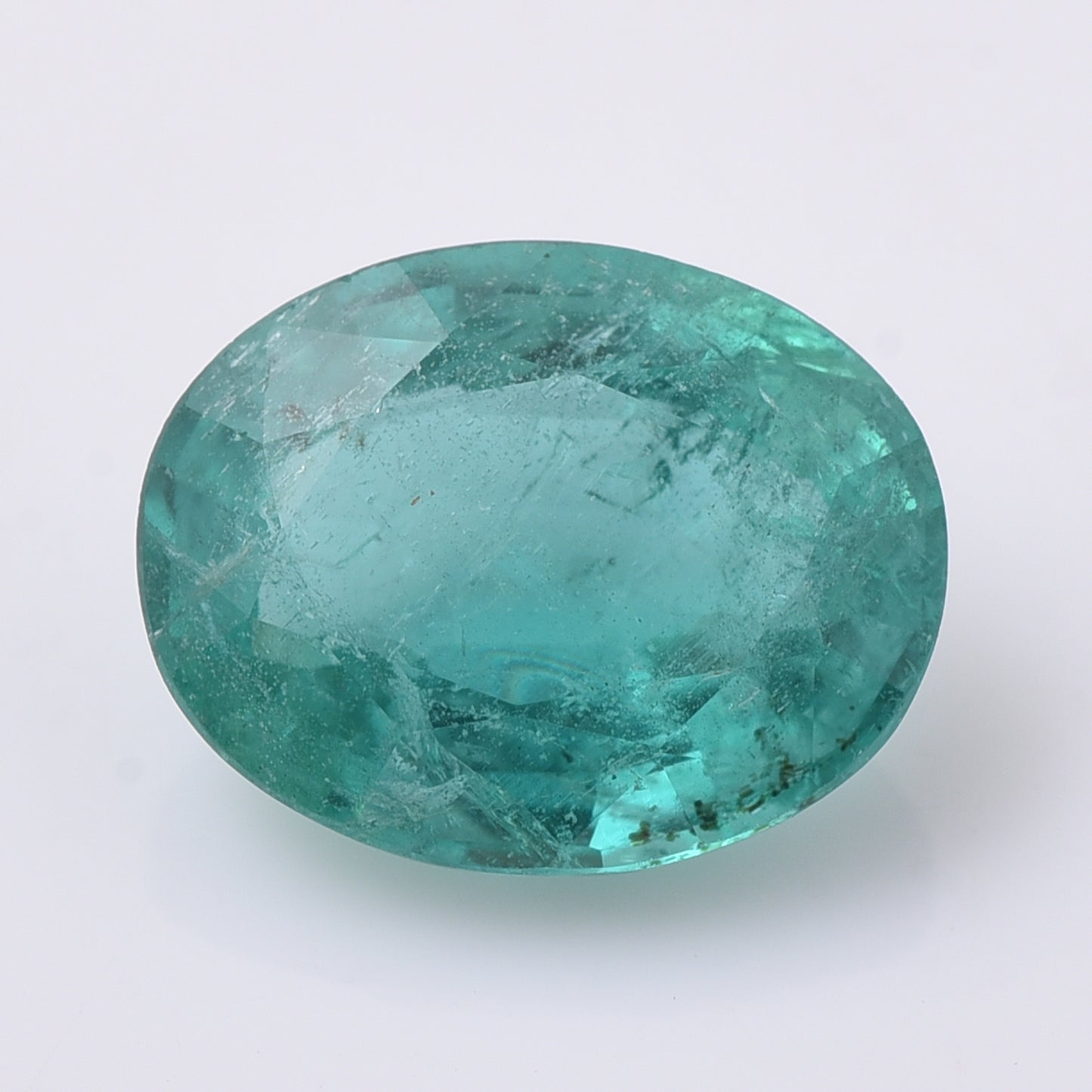 2.38 Natural Beryl Emerald Oval Mixed Cut Gemstone