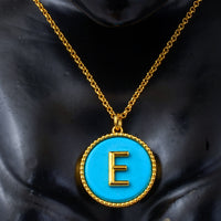 11.78 Ct Round Turquoise 925 Sterling Silver Pendant