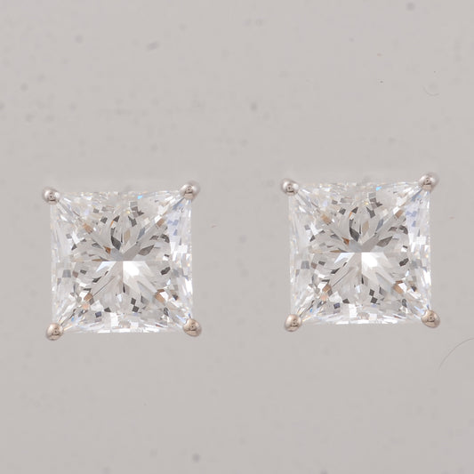 4.09 Carats Lab Grown Diamond 14K Gold Earrings