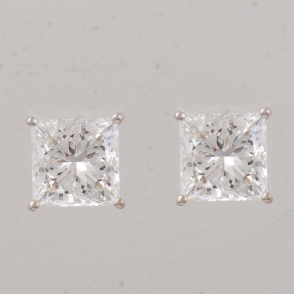 4.09 Carats Lab Grown Diamond 14K Gold Earrings