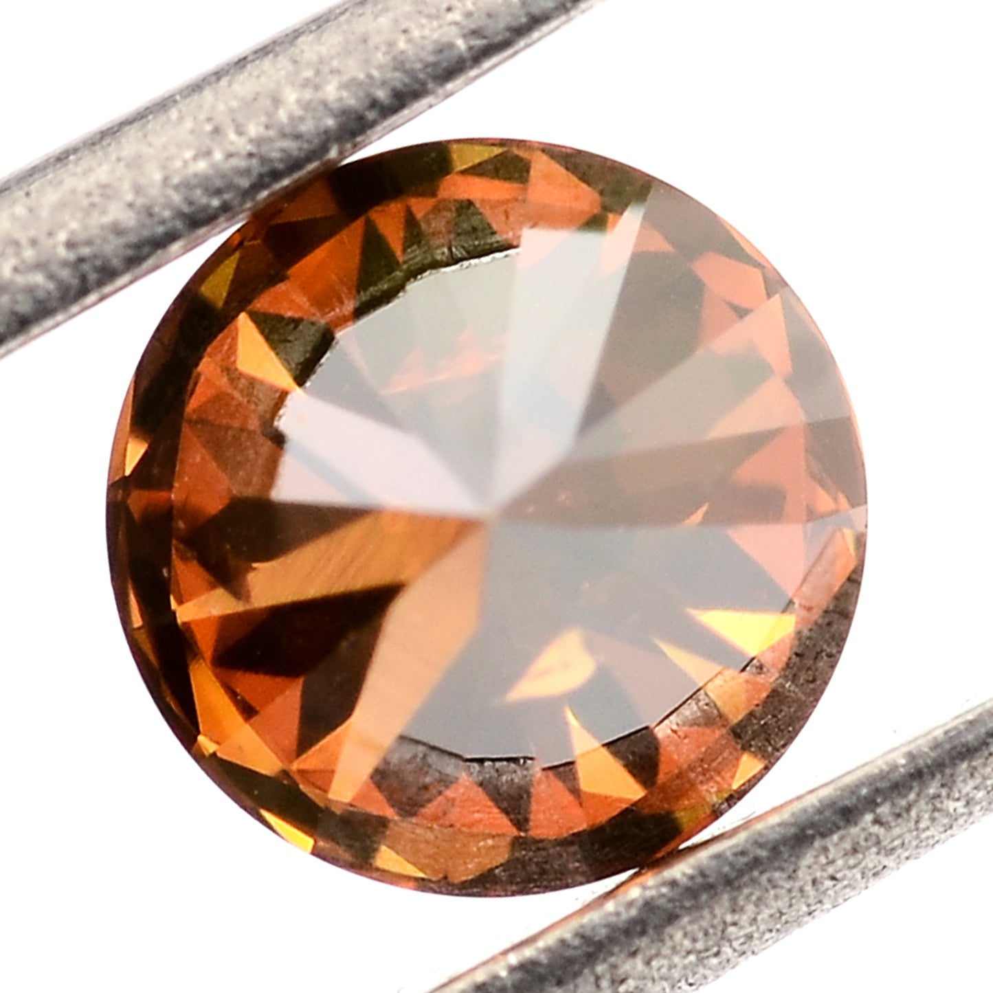 0.51 Red Diamond Round Loose Gemstone