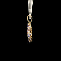 1.97 Ct Pear Tanzanite 14K Gold Pendant