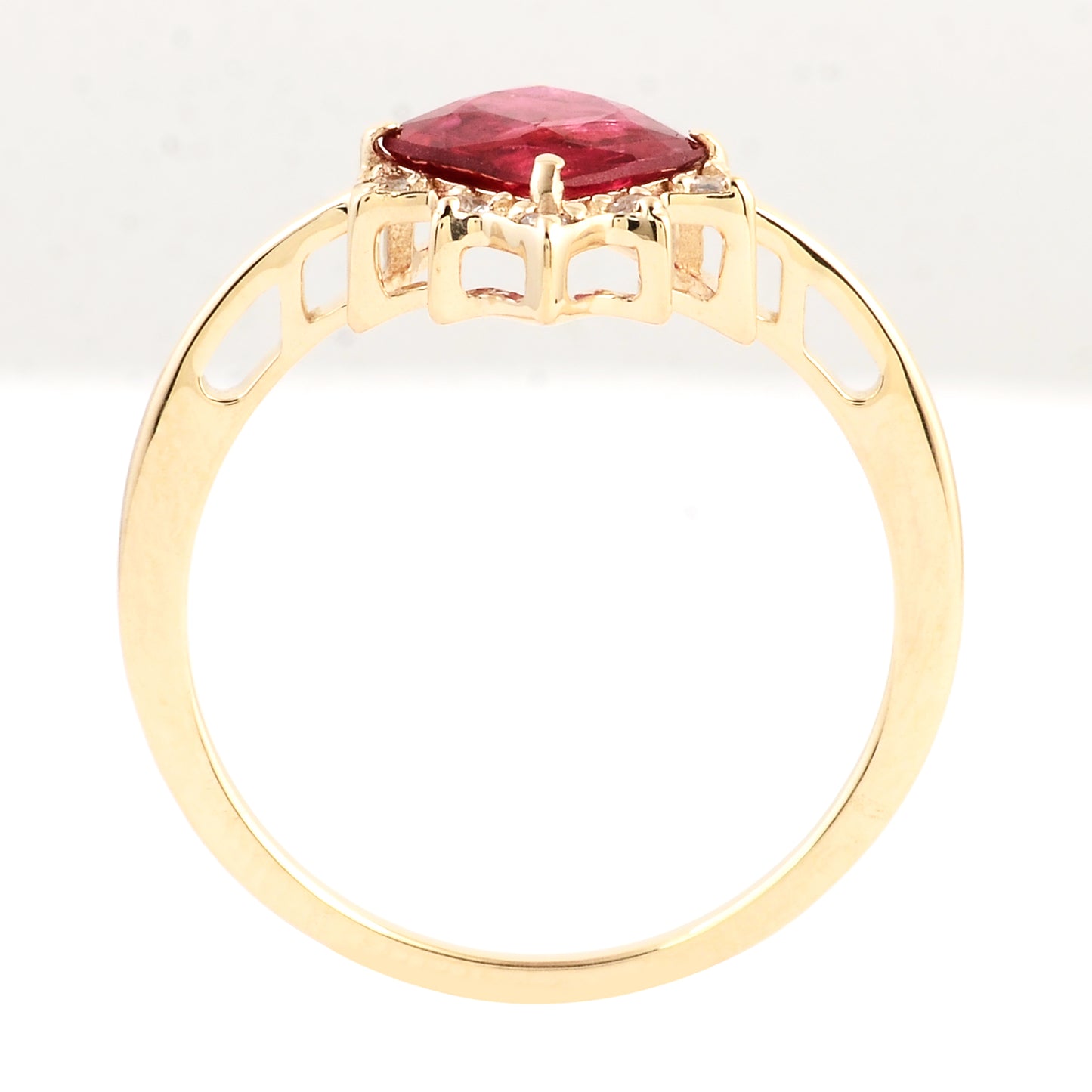 1.16 Ct Square Spinel 14K Gold Ring