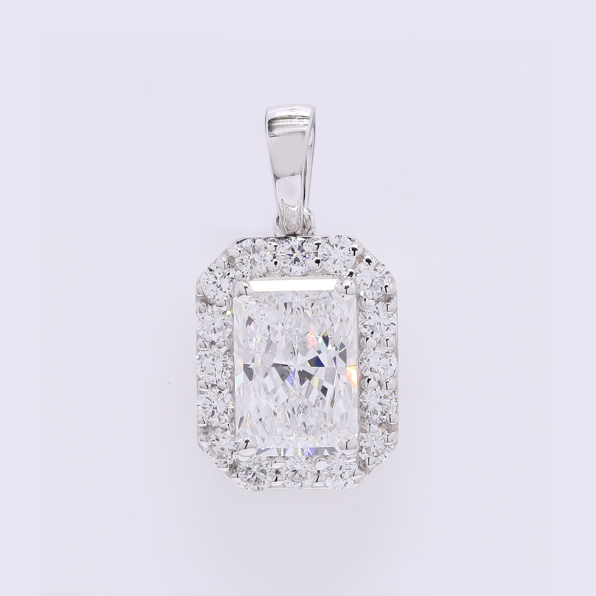 2.36 Carats Lab Grown Diamond 14K Gold Pendant