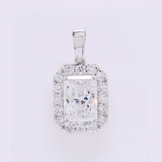 2.36 Carats Lab Grown Diamond 14K Gold Pendant