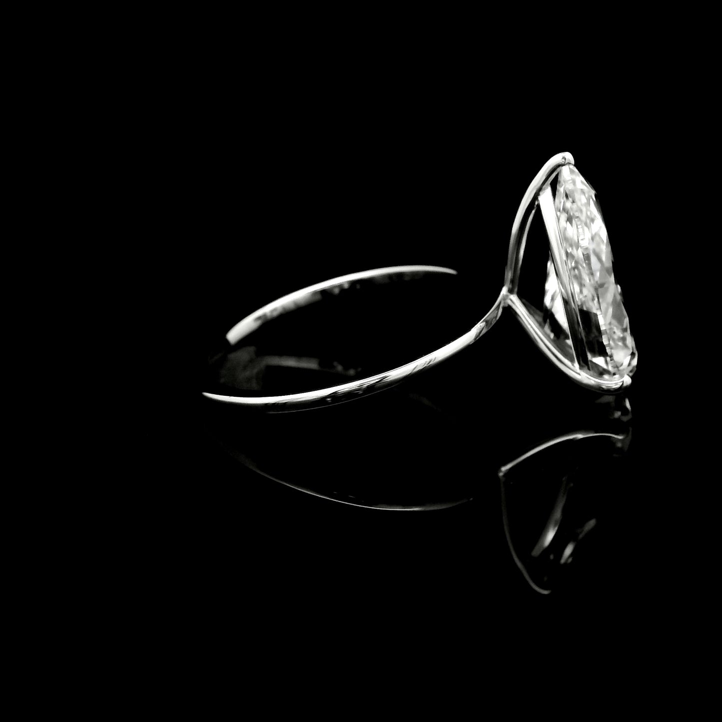 4.40 Carats Lab Grown Diamond 14K Gold Ring