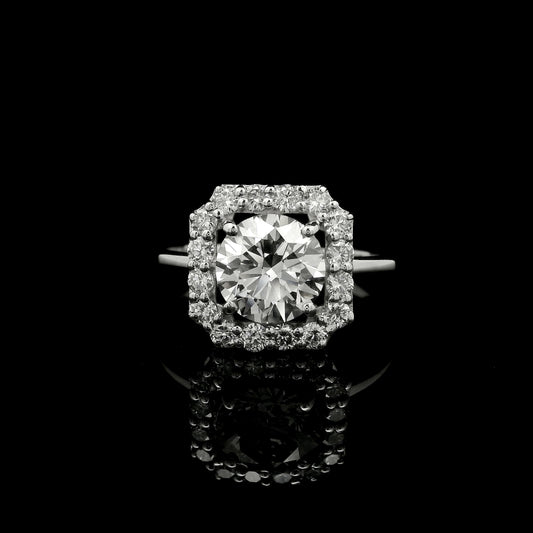 2.05 Carats Lab Grown Diamond 14K Gold Ring