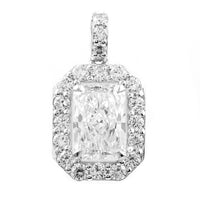 2.56 Carats Lab Grown Diamond 14K Gold Pendant