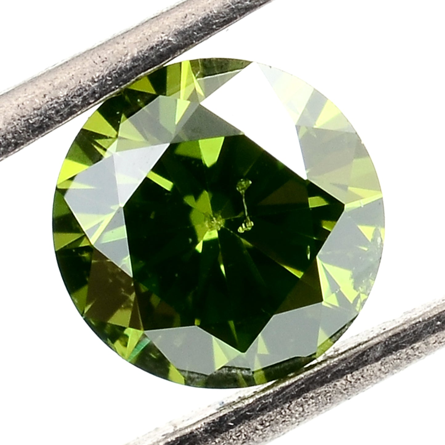 0.59 Green Diamond Round Loose Gemstone
