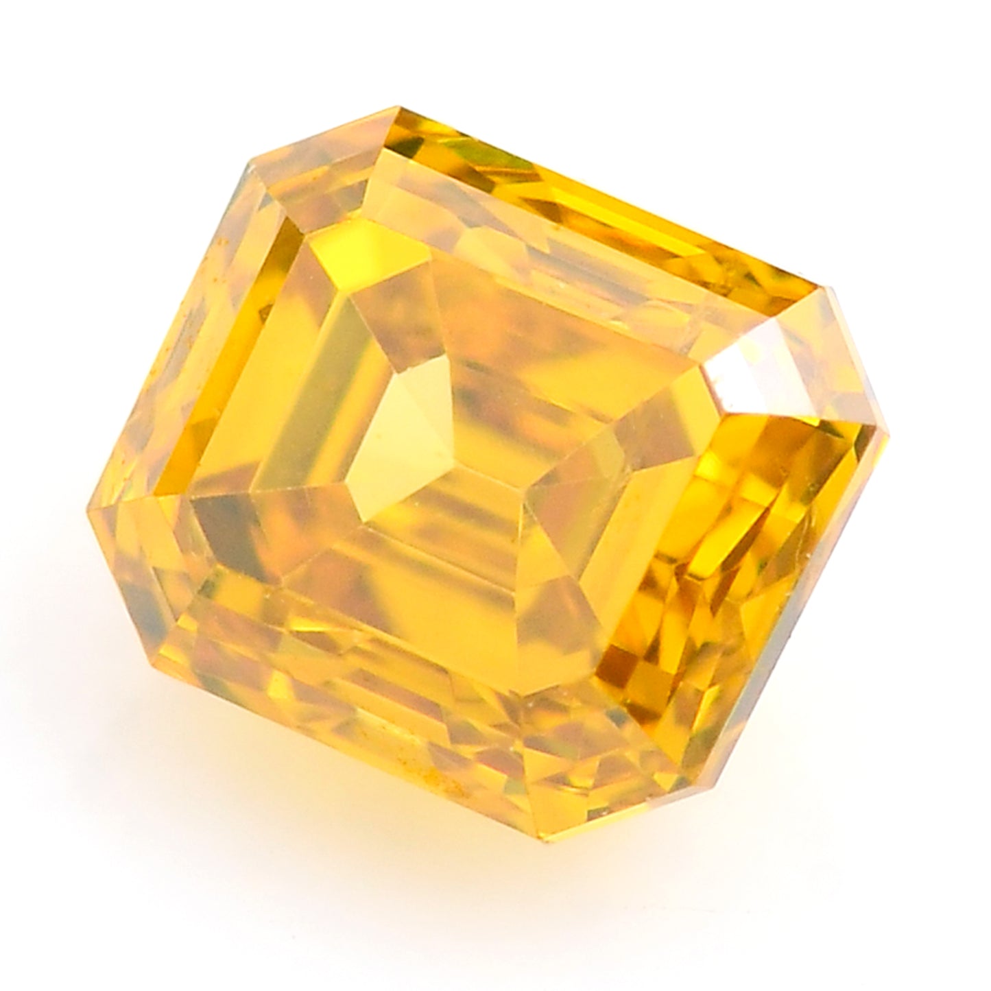 0.26 Yellow Diamond Octagon Loose Diamond
