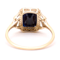 2.33 Ct Octagon Natural Sapphire 14K Gold Ring