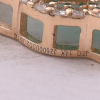 3.05 Ct Octagon Step Cut Natural Emerald 14K Gold Pendant