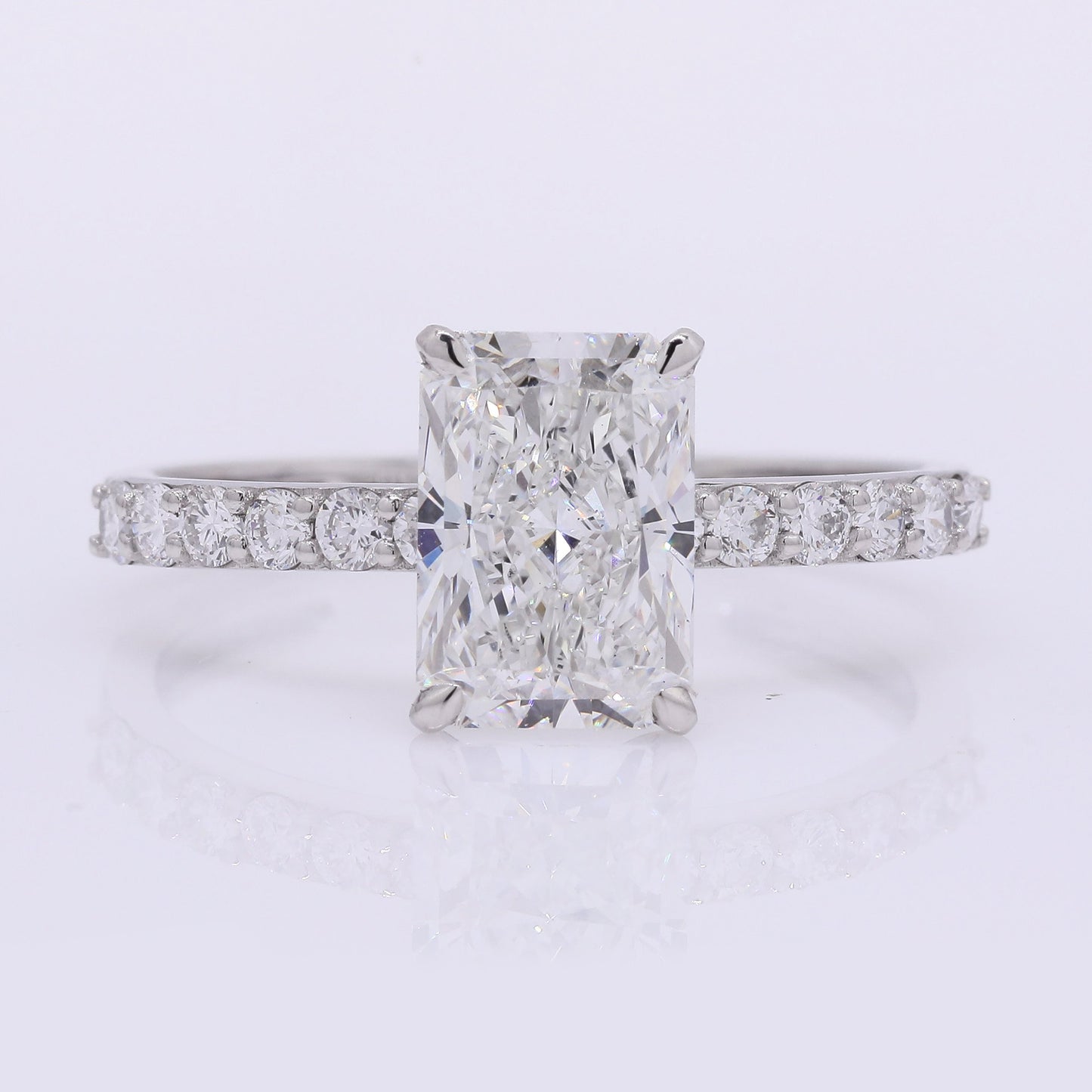 2.41 Carats Lab Grown Diamond 950 Platinum Ring