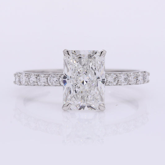 2.41 Carats Lab Grown Diamond 950 Platinum Ring