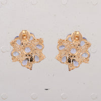 2.83 Ct Round Tanzanite 14K Gold Earrings