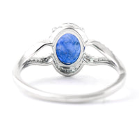 1.97 Ct Oval Mixed Cut Natural Sapphire 950 Platinum Ring