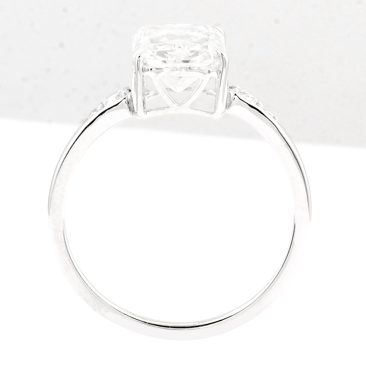 3.69 Carats Lab Grown Diamond 14K Gold Ring