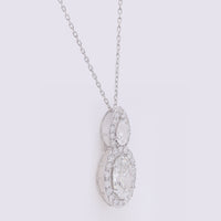 2.83 Carats Lab Grown Diamond 14K Gold Pendant