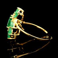 2.05 Ct Octagon Emerald 14K Gold Ring