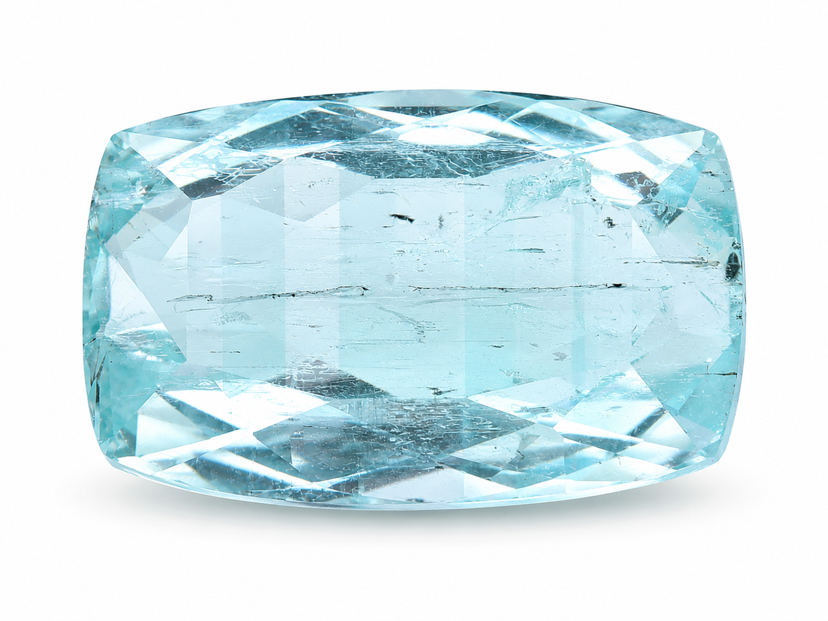 8.57 Natural Beryl Emerald Rectangular Cushion Mixed Cut Gemstone