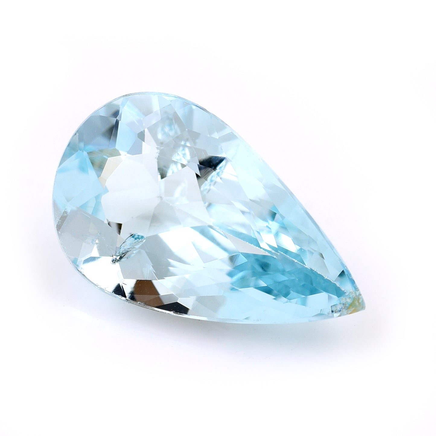 7.46 Natural Beryl Aquamarine Pear Mixed Cut Gemstone