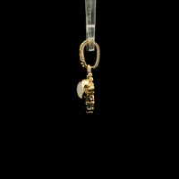 1.04 Ct Round Mother Of Pearl 10K Gold Pendant