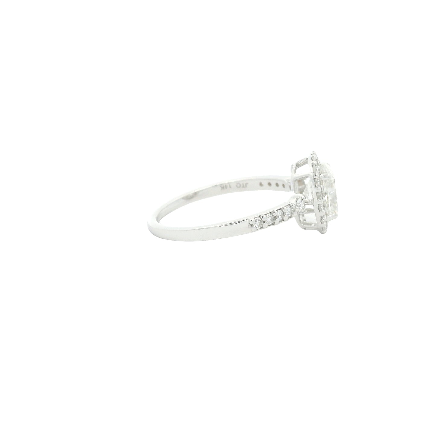 1.46 Carats Lab Grown Diamond 14K Gold Ring