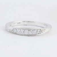 0.38 Ct Round Cubic Zirconia 925 Sterling Silver Ring