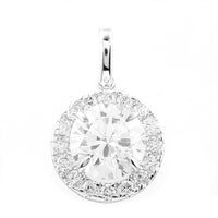 2.29 Carats Lab Grown Diamond 14K Gold Pendant