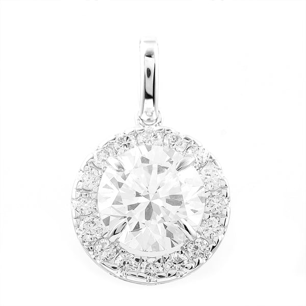 2.29 Carats Lab Grown Diamond 14K Gold Pendant