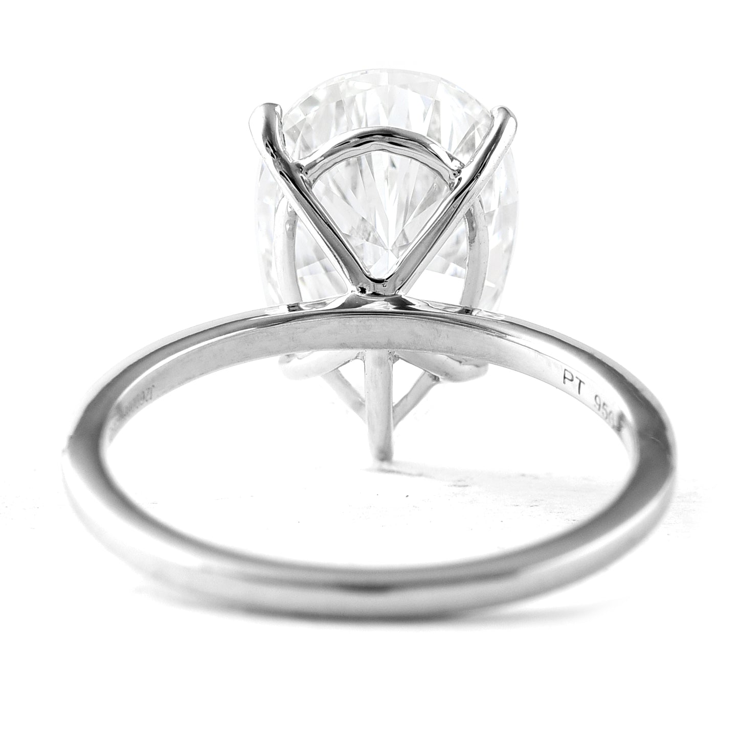 4.41 Carats Lab Grown Diamond 950 Platinum Ring