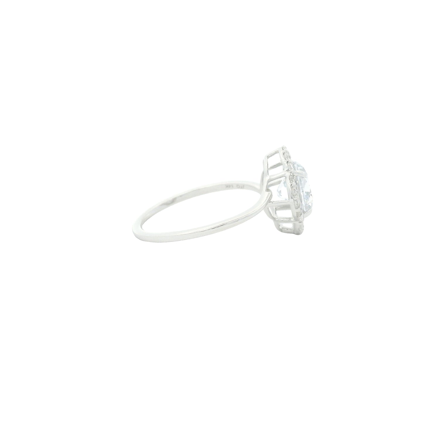 1.76 Carats Lab Grown Diamond 14K Gold Ring