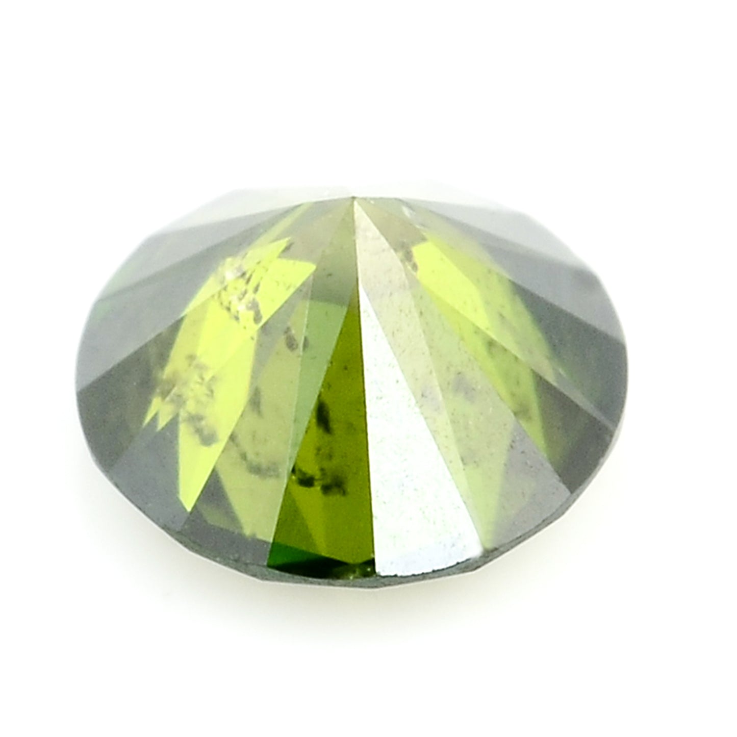 0.34 Green Diamond Round Loose Gemstone
