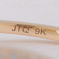 1.60 Ct Oval Blue Topaz 9K Gold Ring