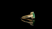 2.75 Ct Octagon Natural Emerald 14K Gold Ring
