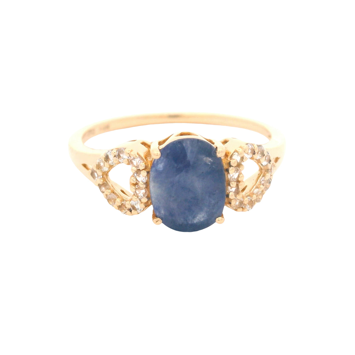 1.61 Ct Oval Sapphire 14K Gold Ring