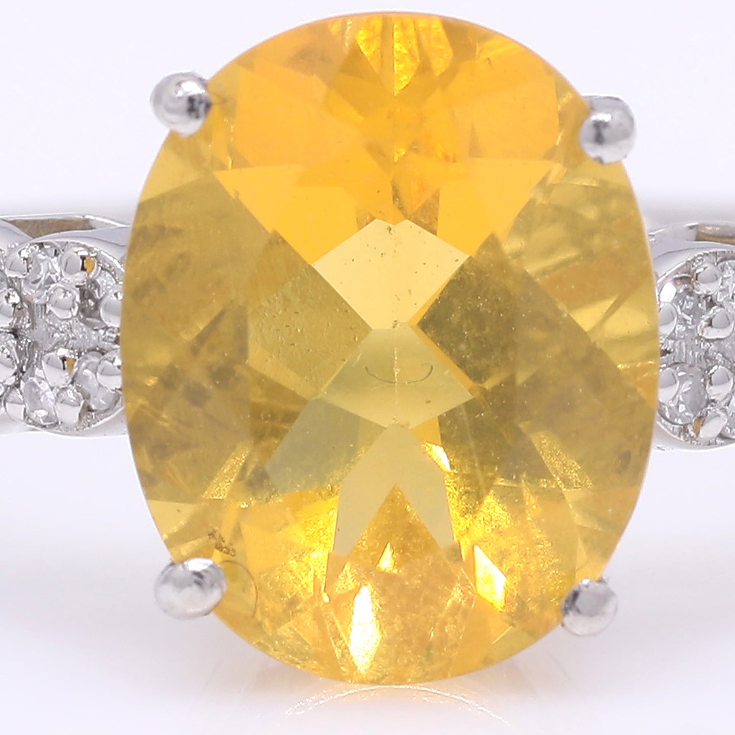 1.78 Ct Oval Mixed Cut Natural Fire Opal 950 Platinum Ring