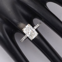 3.35 Carats Lab Grown Diamond 14K Gold Ring