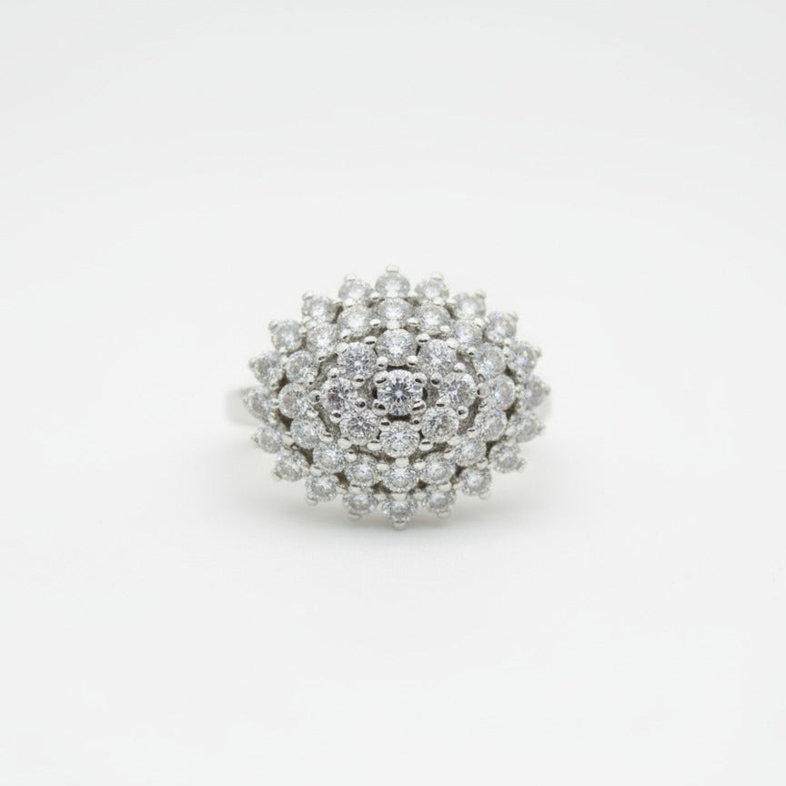 0.08 Ct Round Cubic Zirconia 925 Sterling Silver Ring